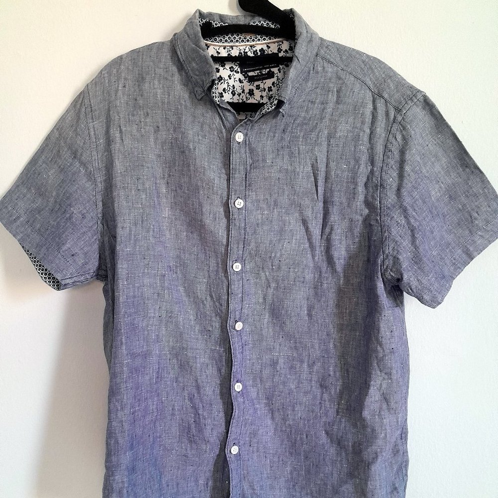 Denim & Flower Linen short sleeve shirt